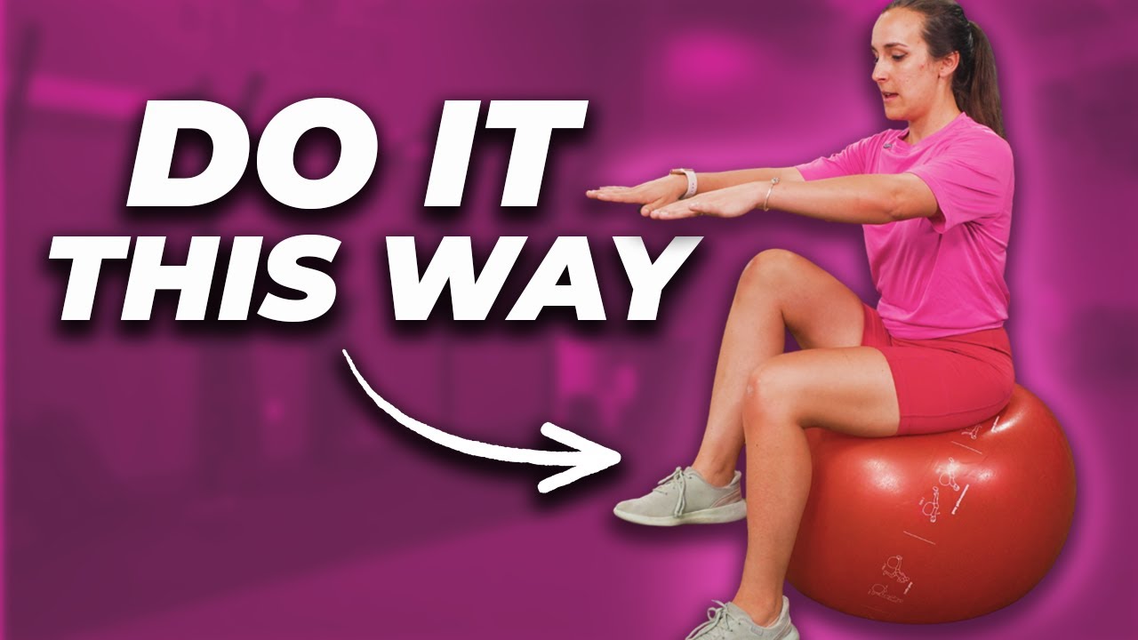 How to get a core workout on a physio ball