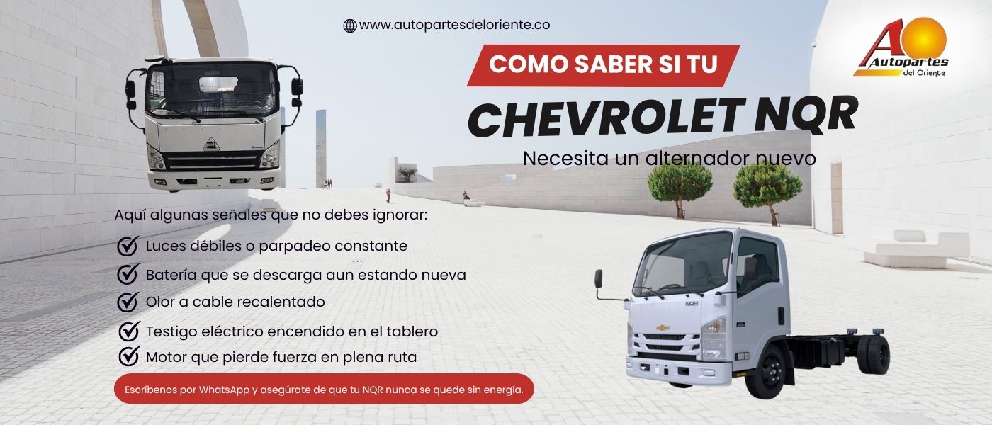 Cómo saber si tu Chevrolet NQR necesita un alternador nuevo