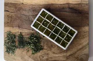 DIY Herb-Infused Oil Cubes

