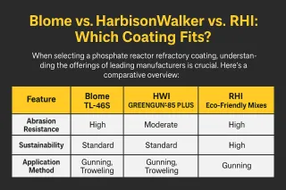 Blome vs. Harbison Walker vs. RHI: Which Coating Fits?