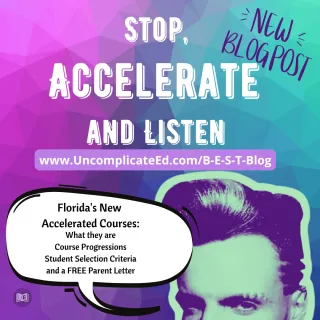 Stop, Accelerate and Listen: New B.E.S.T. Acceleration Courses