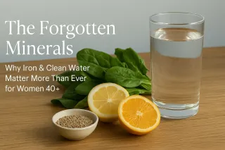 The Forgotten Minerals: Why Iron & Clean Water Matter More Than Ever for Women 40+