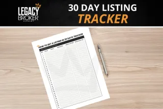 30 Days to Listing Tracker