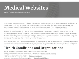 Medical Websites
