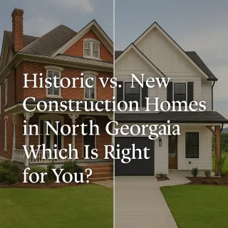 Historic vs. New Construction Homes in North Georgia: Which Is Right for You?