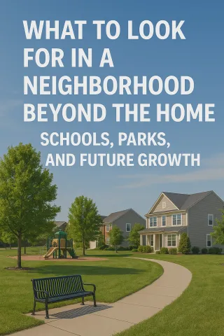 What to Look for in a Neighborhood Beyond the Home: Schools, Parks, and Future Growth