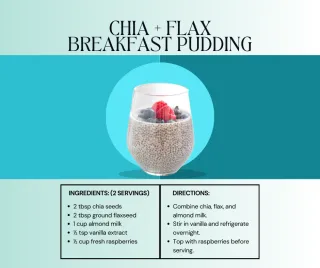 Healthy Morning Chia & Flax Pudding Recipe