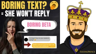 How to Respond When She Sends a Boring Message Online (Real Text Example)