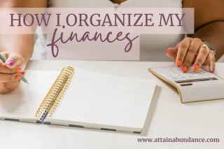 How I Organize My Finances