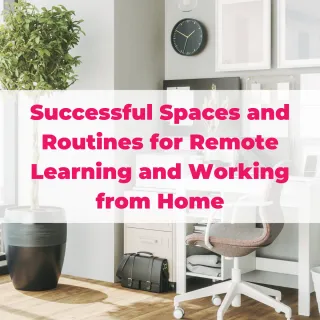 Successful Spaces and Routines for Remote Learning and Working from Home