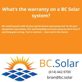 What’s the warranty on a BC Solar system?