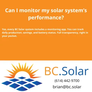 Can I monitor my solar system’s performance?