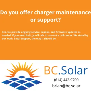 Do you offer charger maintenance or support?
