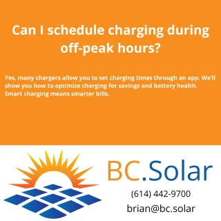Can I schedule charging during off-peak hours?