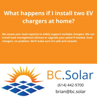 What happens if I install two EV chargers at home?