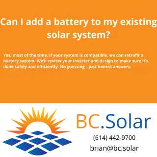 Can I add a battery to my existing solar system?