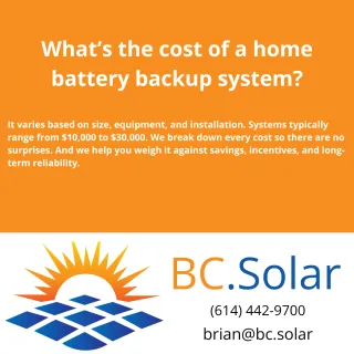 What’s the cost of a home battery backup system?