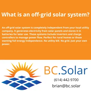 What is an off-grid solar system?
