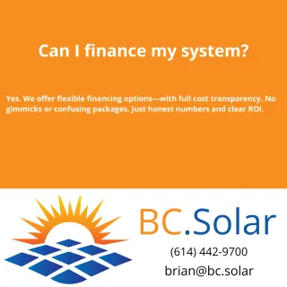 Can I finance my system?
