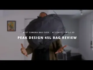 Best Camera Bag For Wedding Videographers l Peak Design 45L Bag Review