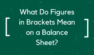 What Do Figures in Brackets Mean on a Balance Sheet?