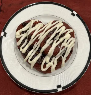 How to Make Red Velvet Sourdough Cinnamon Hearts