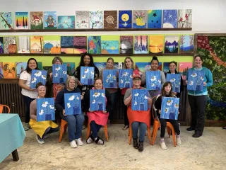EXIT Success Realty Hosts Successful Annual Paint Night Fundraiser with Merely Creative