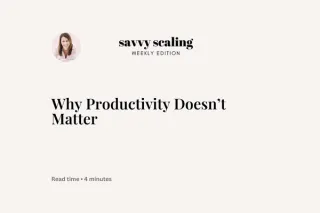 Why Productivity Doesn't Matter