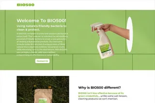 BIO500 - Cleaning Product Label & Web Design