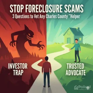 Investor or Advocate? 3 Critical Questions to Vet Your Foreclosure Prevention Expert in Charles County.