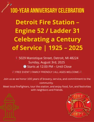 Engine 52 100 year anniversary