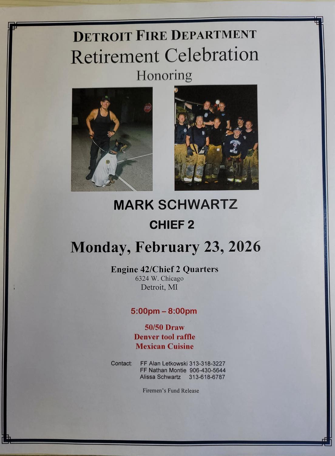 Retirement Celebration, Mark Schwartz