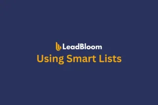 Using Smart Lists