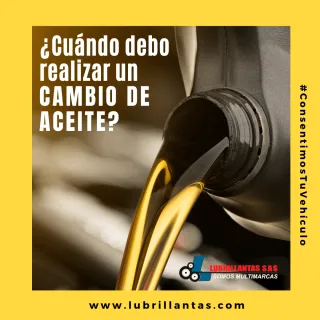 ¿Cuándo se debe realizar un cambio de aceite?