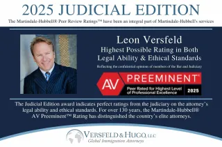 Leon Versfeld has received the 2025 Martindale-Hubbell® Judicial Edition AV Preeminent™ Rating