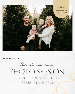 Christmas Family Photoshoot at Kings Farm Christmas Trees in Eye, Suffolk