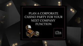 Plan A Corporate Casino Party For Your Next Company Function