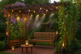 Trellis from Recycled Material