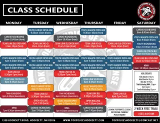 Updated Schedule