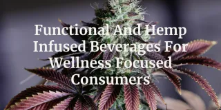 Functional And Hemp Infused Beverages For Wellness Focused Consumers