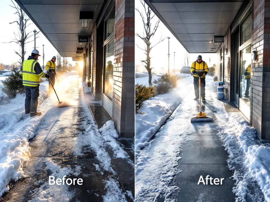 🧊Side walk ice removal