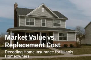 Market Value vs. Replacement Cost: Decoding Home Insurance for Illinois Homeowners