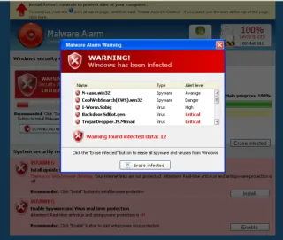 What is a pop-up virus?