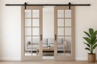 Sliding Barn Doors with Windows: 2025’s Hottest Interior Design Trend