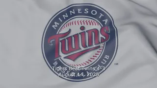 Tigers Beat Twins 4-3 in Extra Innings: Riley Greene Homer Sparks Comeback - Copy