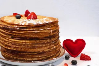 Strawberries and Cream Crepes by Chantal Bolivar from Crepes Chantal
