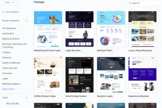 Funnels and Websites