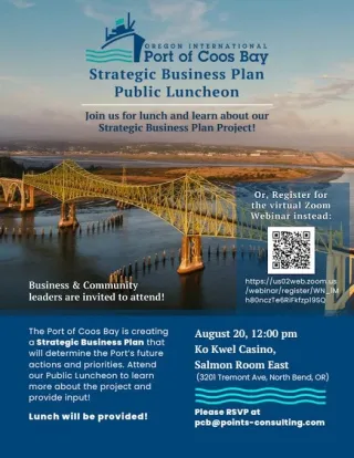 Port of Coos Bay Community Town Hall - August 20th
