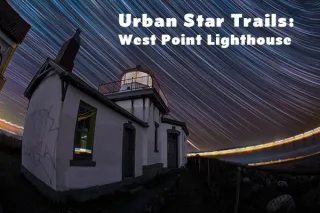 Urban Star Trails: West Point Lighthouse