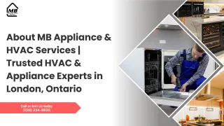 About MB Appliance & HVAC Services | Trusted HVAC & Appliance Experts in London, Ontario
